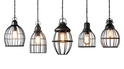Obraz premium Stylish Hanging Lights for Modern Decor