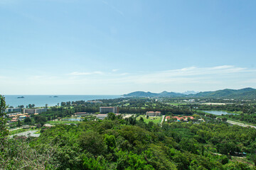 Fototapeta premium Scenic view Hua-Hin beach,Prachuap Khiri Khan.