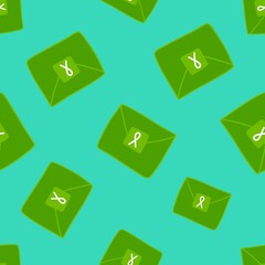 Breast cancer month seamless pink ribbon day mammogram pattern