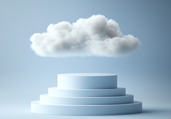 White Cloud Over Pedestal