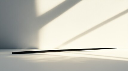 Minimalist Art with Shadows and Light Play