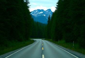 Fototapeta premium road to the mountains