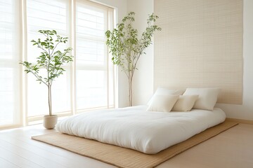 Minimalist Bedroom Transformed for Meditation Space
