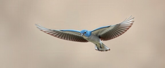 Obraz premium Blue Bird in Flight Wildlife Photography Nature Image