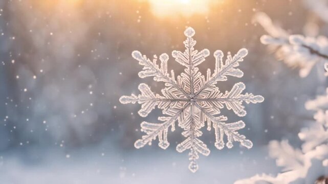 symmetrical snowflakes