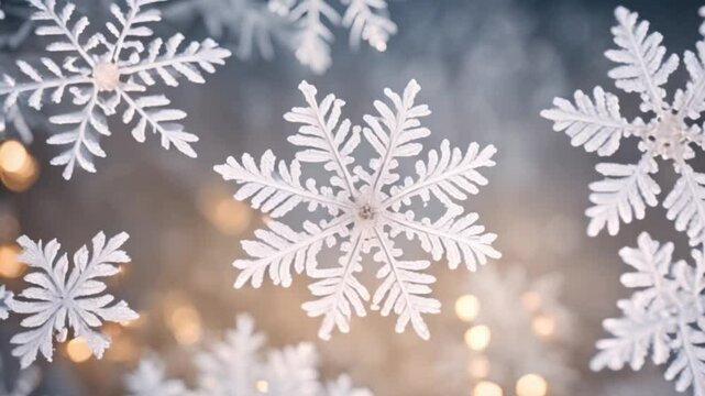 symmetrical snowflakes