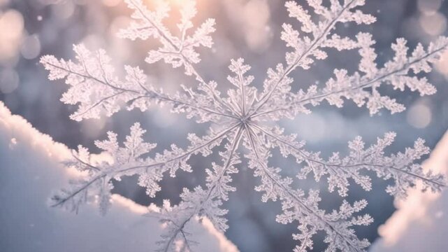 symmetrical snowflakes