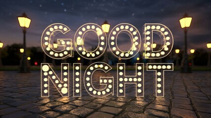 Good night sign 