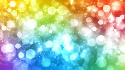 Obraz premium Abstract Rainbow Bokeh Lights Background Texture