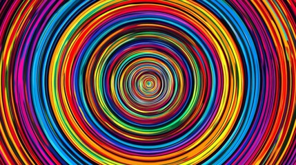 Abstract Colorful Circular Pattern Background Design