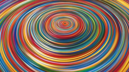 Abstract Colorful Swirling Circles   Psychedelic Background Design