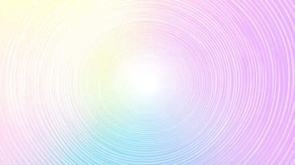 Fototapeta premium Abstract Pastel Circular Background with White Lines and Gradient Colors