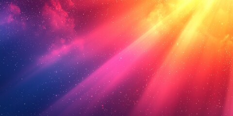 Abstract cosmic background with vibrant hues and scattered stars
