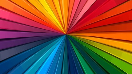 Abstract Rainbow Color Spectrum Stripes Background
