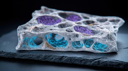 Microscopic Image of Cardiac Endothelial Progenitor Cells with Dynamic Swirling Branching