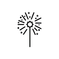 Fireworks icon design template isolated illustration