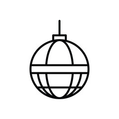 Disco ball icon design template isolated illustration