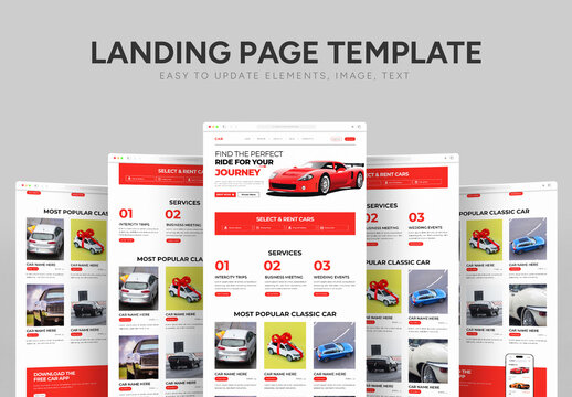 Car Booking Landing Page Template