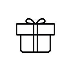 Gift box icon design template isolated illustration