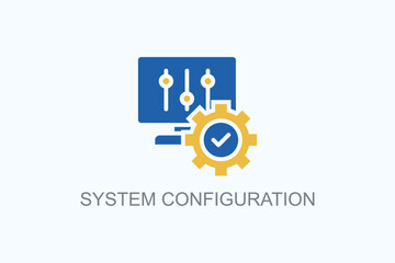 System Configuration Vector  Or Logo Sign Symbol Illustration