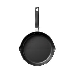 Non-stick frying pan with a black surface and handle