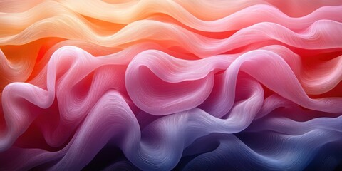 Abstract Wavy Gradient Fabric Texture