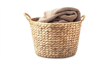 Woven Basket with Soft Towel for Home Decor