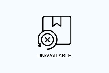 Unavailable Vector  Or Logo Sign Symbol Illustration