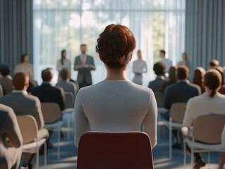 Obraz premium Professional Meeting in a Conference Hall
