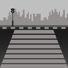 traffic zebra cross icon