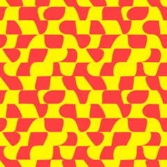 catalonia checkerboard poster