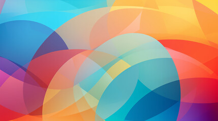 A vibrant abstract composition featuring smooth curves and dynamic gradients that create a lively and colorful background, ideal for creative projects