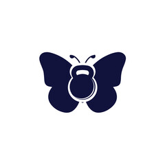 gym fly logo design illustration