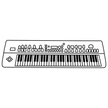 Music Keyboard Outline icon