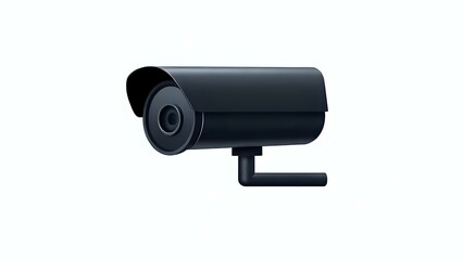 Minimalistic Matte Black CCTV Icon
