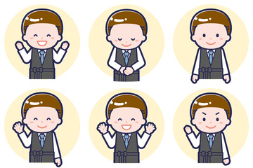 男性バーテンダーのポーズセット_02