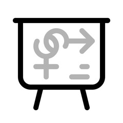 biology lesson icon with duoline style, perfect for user interface projects