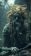 Mystical Forest Creature: A Dark Fantasy Portrait