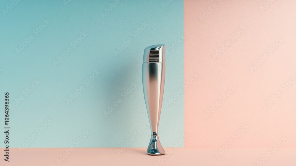 Poster the prosthetic leg displays a contemporary design, highlighting advancements in adaptive technology 