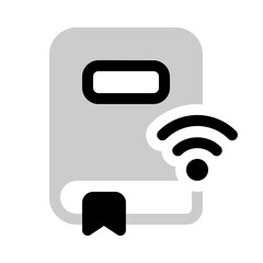 internet book icon with bulk style, perfect for user interface projects