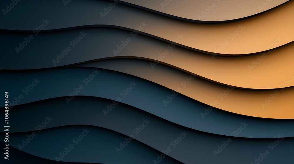 Poster A striking abstract background featuring a composition of metallic geometric shapes and lines creating a modern minimal and visually compelling digital artwork