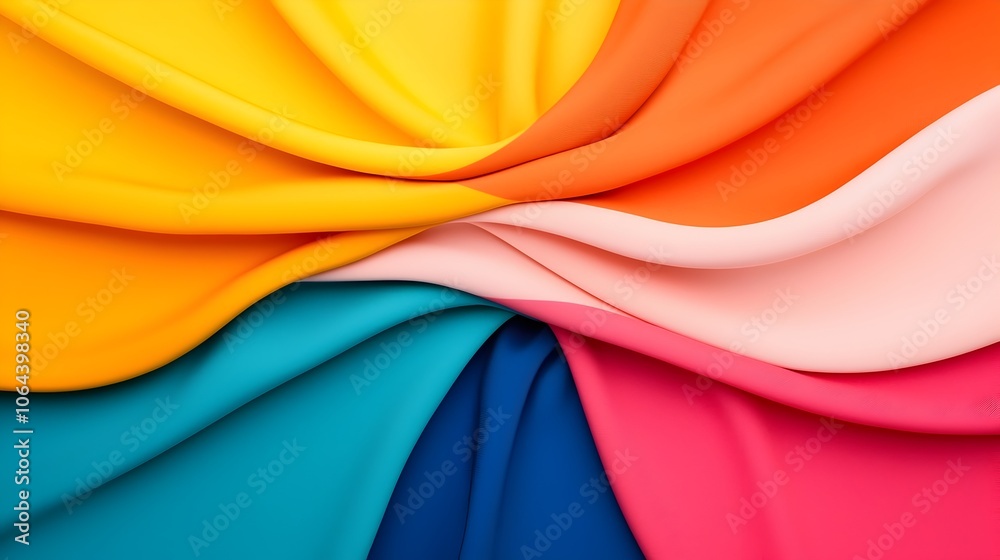 Aufkleber Vibrant and Energetic Striped Pattern with Captivating Chromatic Dynamism  Bright bold stripes in a mix of colors create a dynamic eye catching abstract design with a modern contemporary feel