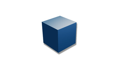 3d blue cubes