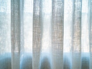 Light Filtering Through Sheer White Curtains