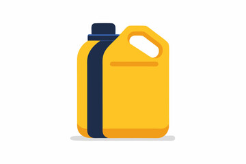  plastic canister for machine oil isolated on white background 