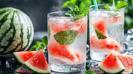 Refreshing Watermelon Mint Summer Drink Recipe