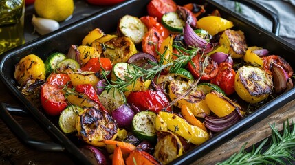 Roasted Vegetables with Rosemary - Healthy and Flavorful Recipe