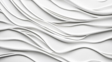 Obraz premium Abstract textured white wave pattern