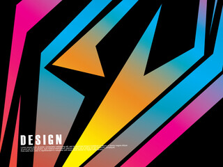 Colorful Banner Design colored vertical horizontal stripes. Bright dynamic. Modern Abstract Design. Multicolored gradient digital background.