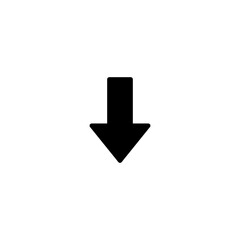 arrow simple icon in black color